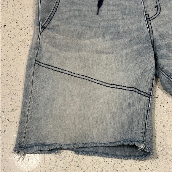 LEVI'S Distressed Stretch Comfort Men's Raw Hem Denim Shorts Size Medium 34” - Picture 4 of 12